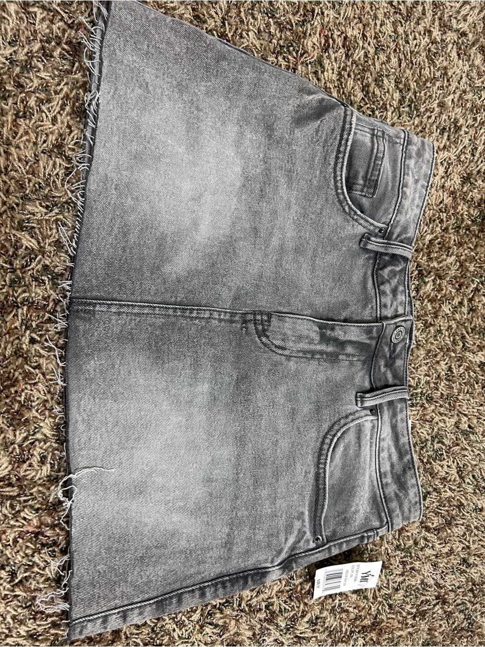 Gray Denim Mini Skirt - Women Jeans